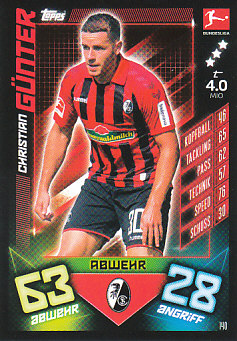 Christian Gunter SC Freiburg 2019/20 Topps MA Bundesliga #140